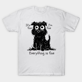 Stressed dog funny T-Shirt